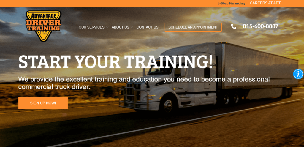 Homepage of Advantage Driver School / advantagedriversed.com