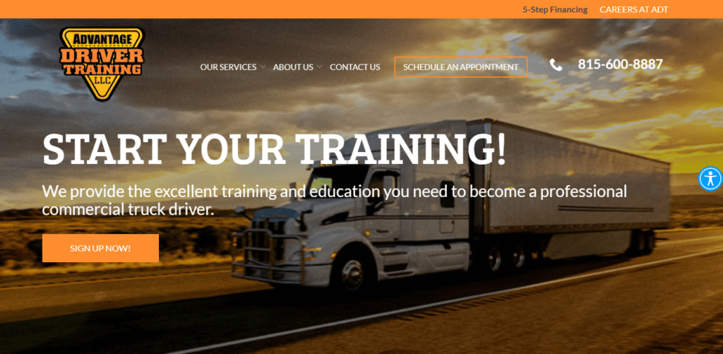 Homepage of Advantage Driver Training / advantagedriversed.com