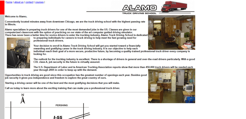 Homepage of Alamo Truck Driving School / alamotruckdrivingschool.com