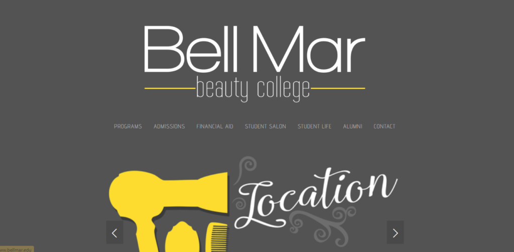 Homepage of Bell Mar Beauty College / bellmar.edu
