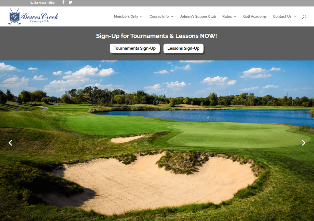 Homepage of Bowes Creek Country Club / bowescreekcc.com