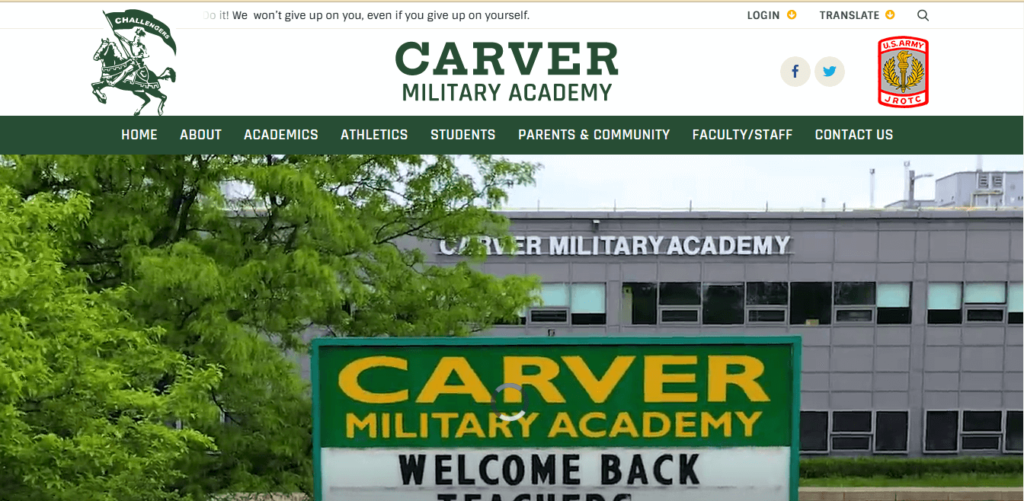 Homepage of Carver Military Academy / carvermilitary.org