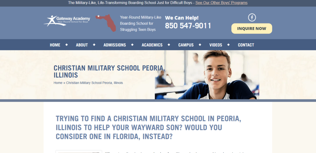 Homepage of Christian Military School / christianmilitaryschool.org