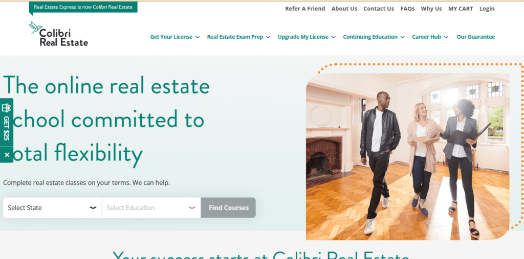 Homepage of Colibri Real Estate / colibrirealestate.com