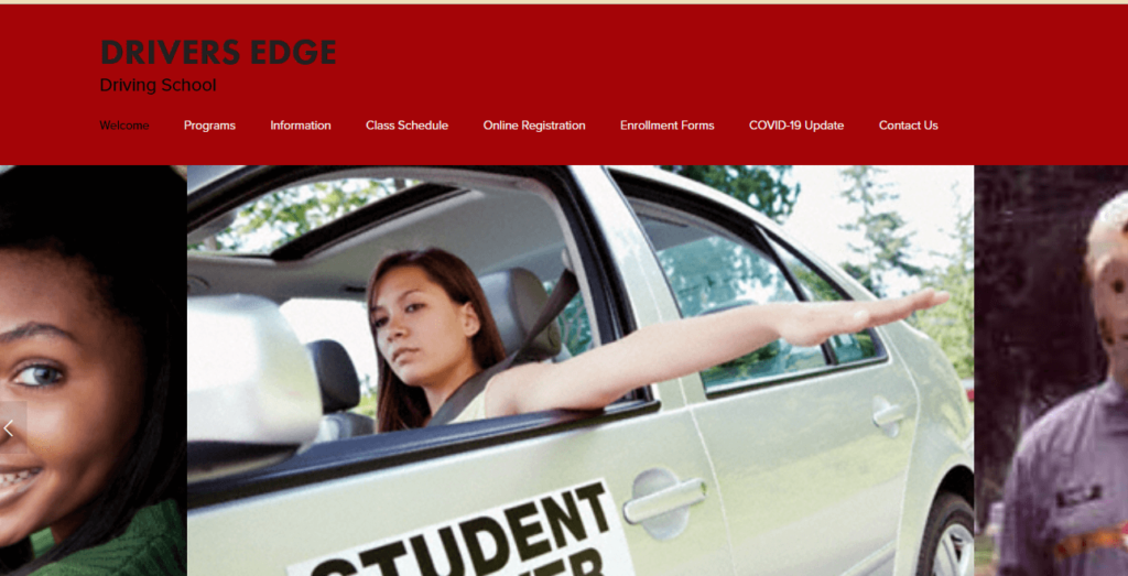 Homepage of Drivers Edge Driving School / driversedge.org