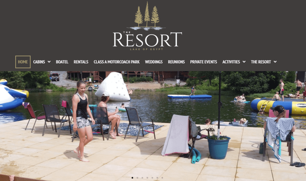 Homepage of Egyptian Hills website /
Link: https://egyptianhillsresort.com/