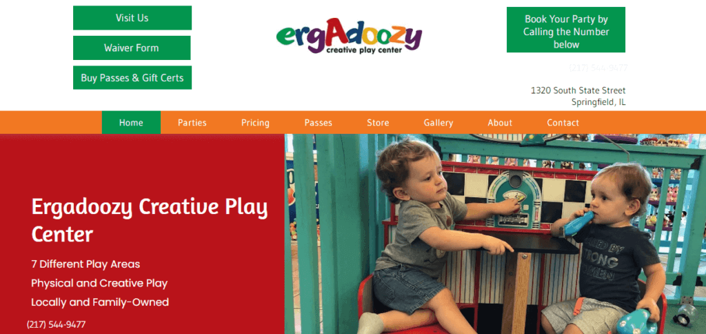 Homepage of Ergadoozy website /
Link: https://www.ergadoozy.com/