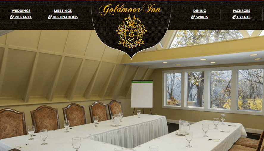 Homepage of Goldmoor Inn website /
Link: https://www.goldmoor.com/