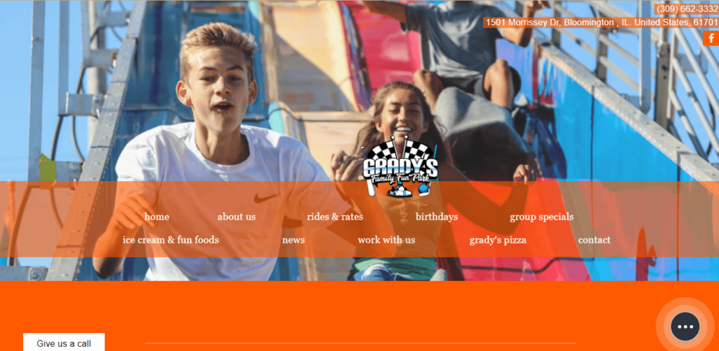 Homepage of Grady's Fun Park / gradysfunpark.com