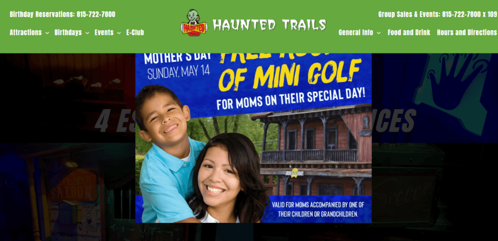 Homepage of Haunted Trails / hauntedtrailsjoliet.com