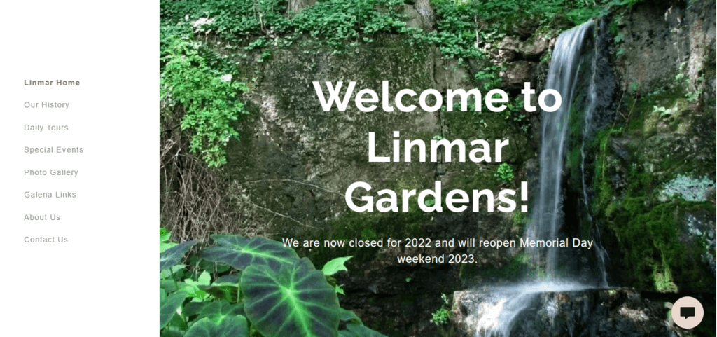 Homepage of Linmar Garden/ Link: https://linmargardens.com/linmar-home
