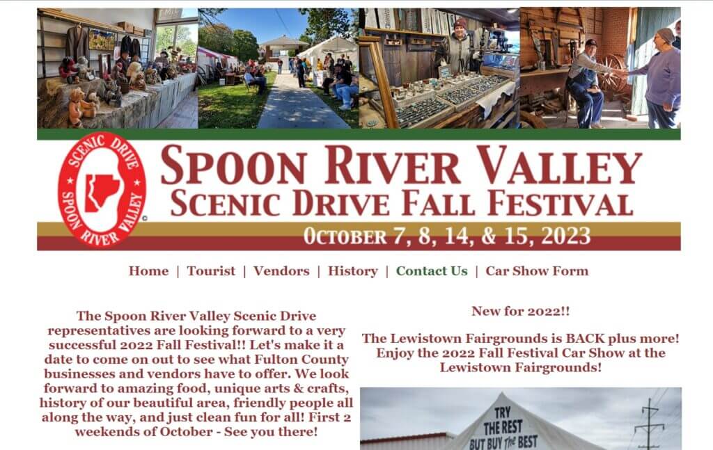 Homepage of Spoon River Drive/ Link: http://spoonriverdrive.org/