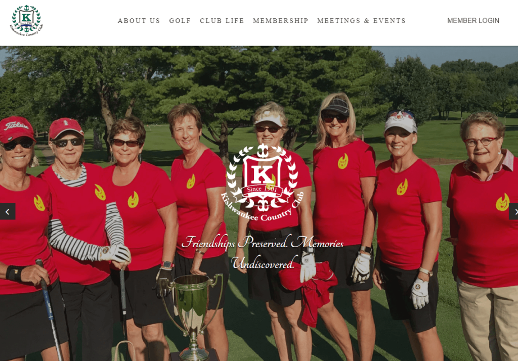 Homepage of Kishwaukee Country Club / kishwaukeecc.org
