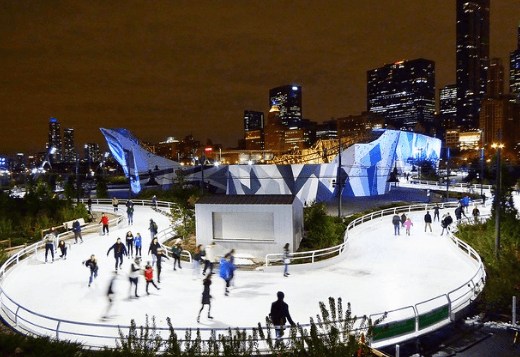 Landscape View of Maggie Daley Park Ice Skating Ribbon / Flickr / Rizaldy Scott
Link: https://flickr.com/photos/rizaldy_scott/22720767404/in/photolist-pSUKe1-qxf3ib-Bxx73Q-BzRjWg-ABKSz3-CEGer4-BzR8wn-CeT9Vd-2mX7MRx-RQiuhw-2kpxLjt-Re4vnH-2c5oL2H-qAiBHt-2kmP6GU-TmNgiy-qPJ5gj-G7XpcX-qBovhj-qTXXag-pWXKTC-qUAqKq-PTTS1V-qBx474-qCT2oy-2kwSqs2-2kwSqt4-2mTKGqd-2kwSxRB-2kwT1oE-2kwNLeb-DDSCHC-pBRbos-2kwSqwF-2kwSqz6-2kwSaVS-2kwSqFt-2kwSqD4-pCnqLf-2kwT3ff-2kwNJnF-2kwT1yp-2kwT1s7-pSUL9h-pvBv2U-2kwSqNC