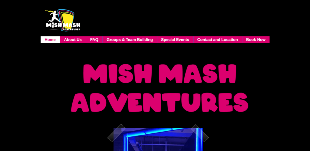 Homepage of Mish Mash Adventures/ mishmashadventures.com