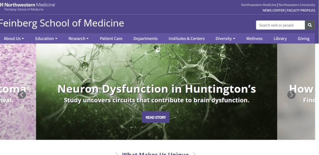 Homepage of Feinberg School of Medicine / feinberg.northwestern.edu