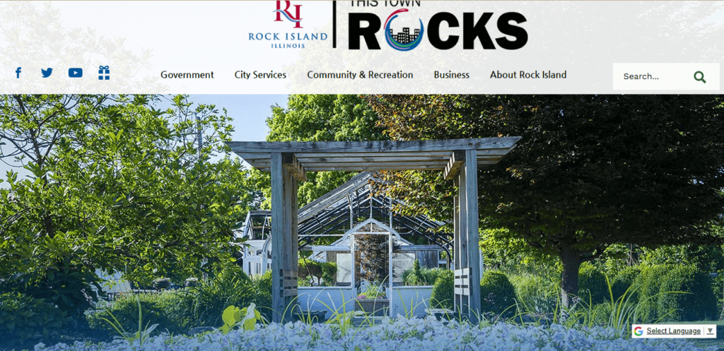 Homepage of Rock Island/rigov.org