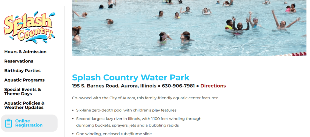 Homepage of Splash Country / splashcountry.info