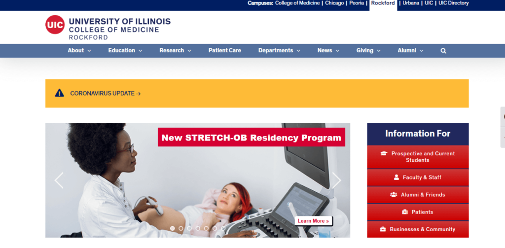 Homepage of UIC College of Medicine / rockford.medicine.uic.edu