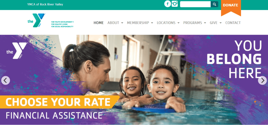 Homepage of YMCA of Rock Valley / rockriverymca.org