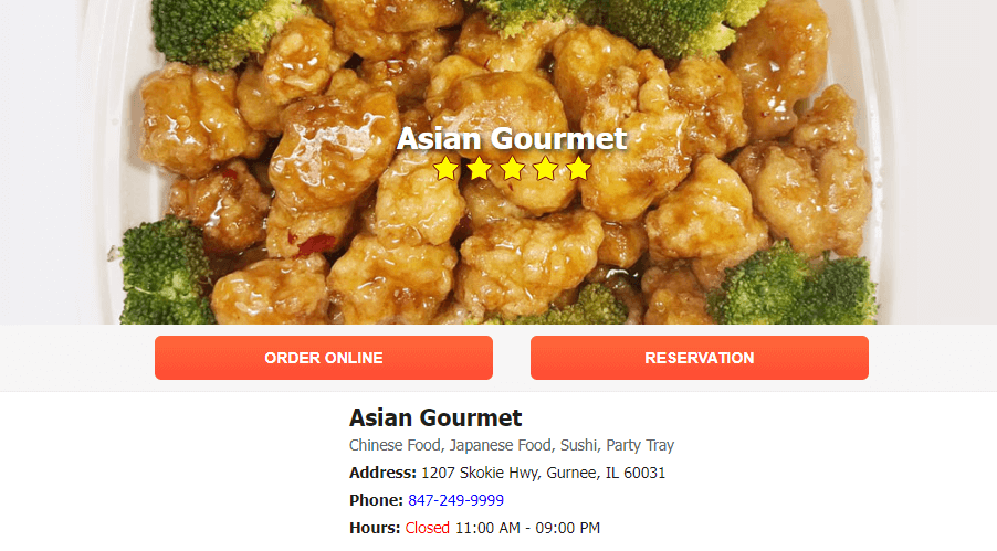 Homepage of Asian Gourmet website /
Link: https://asiangourmet.bobog.com/