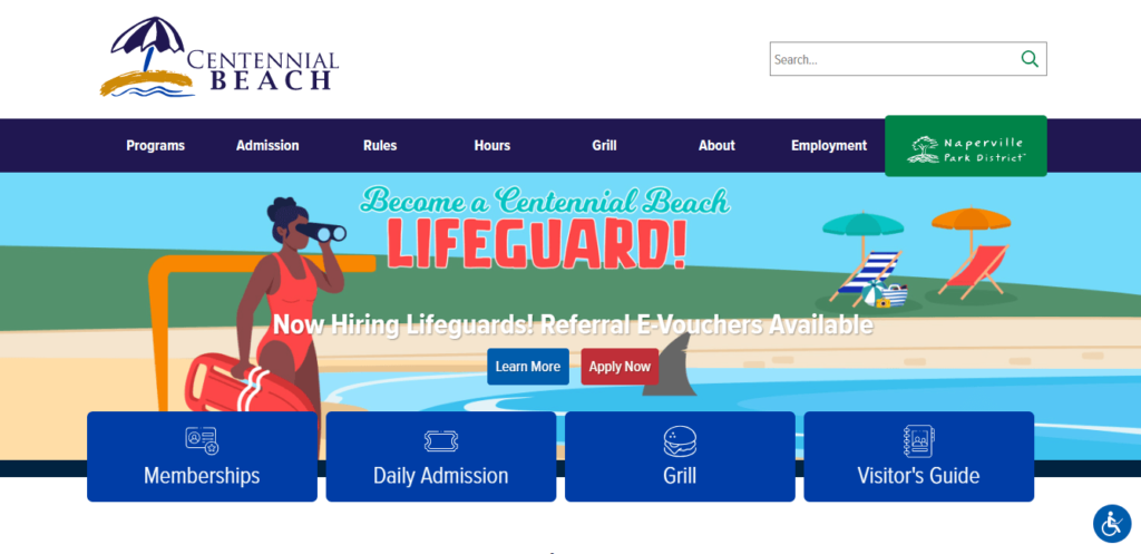 Homepage of Centennial Beach / centennialbeach.com