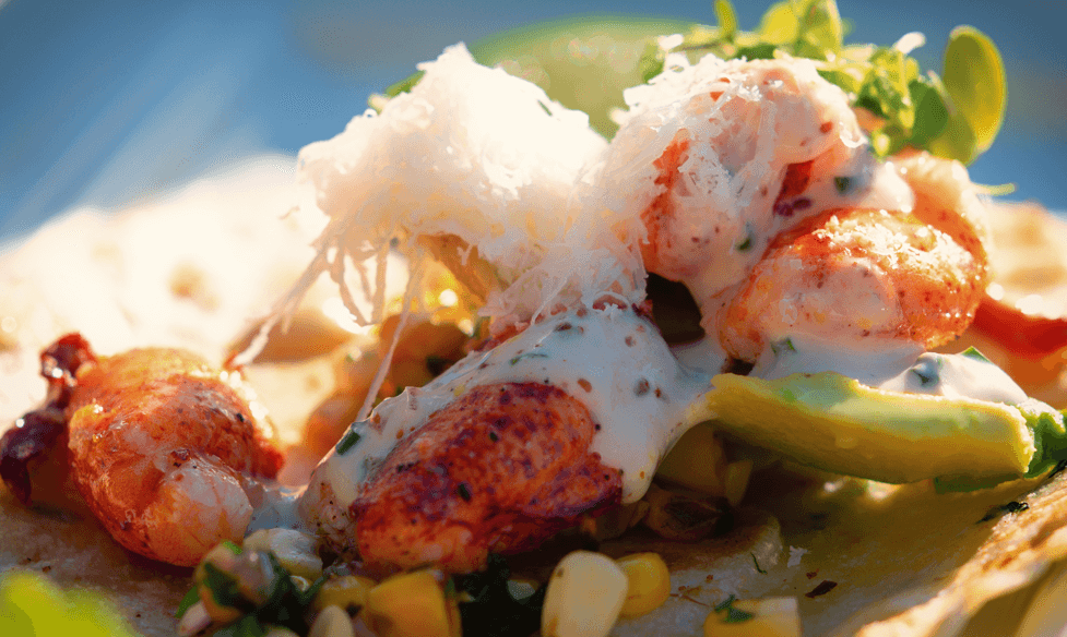 Lobster Taco at Eddie V's Prime Seafood / Flickr / Subhash Roy
Link: https://flickr.com/photos/subhash_roy/50024128156