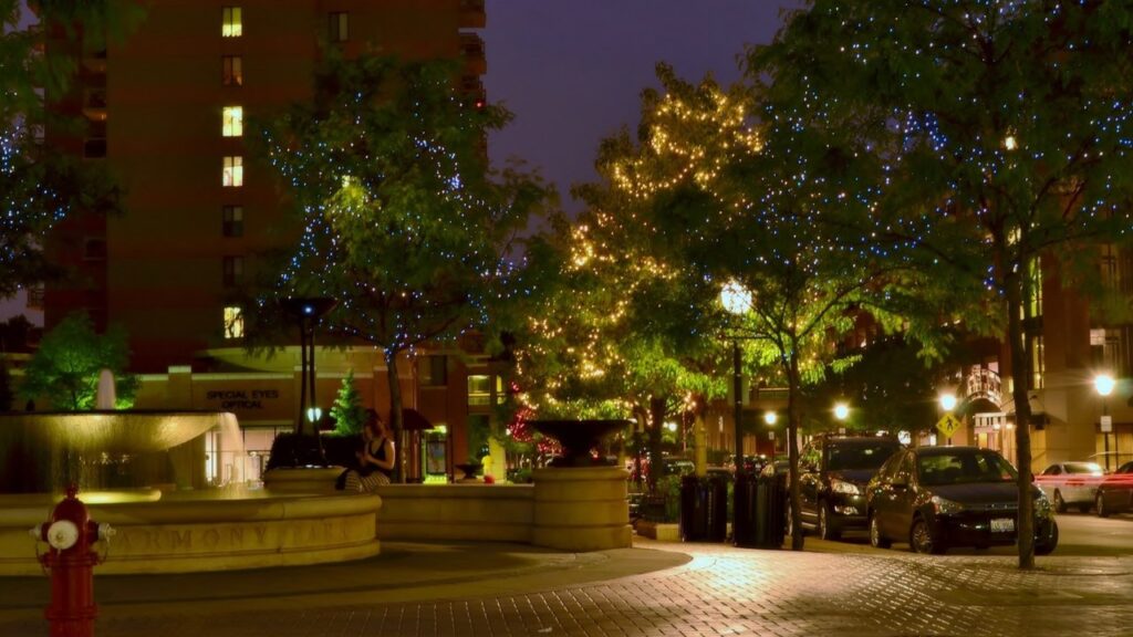 Harmony Park in downtown Arlington Heights
Wikimedia Commons
Link: https://commons.wikimedia.org/wiki/File:Arlington_Heights,_IL,_USA_-_panoramio_(2).jpg