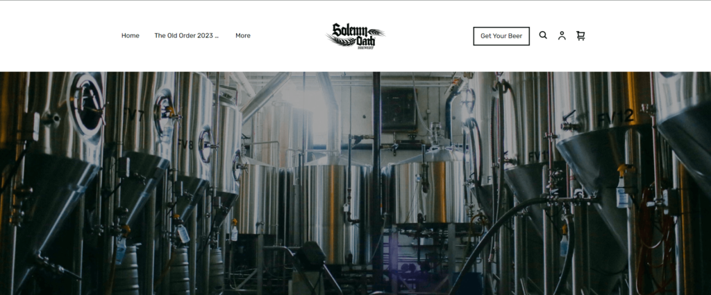 Home page of Solemn Oath Brewery / solemnoathbrewery.com