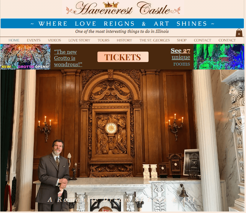 Home page of the Havencrest Castle / havencrestcastle.com
