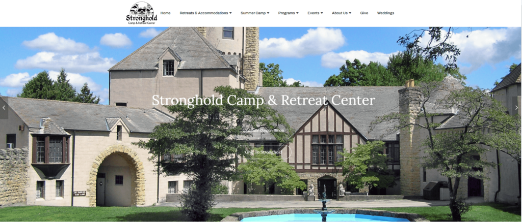 Home page of the Stronghold Camp and Retreat center / strongholdcenter.org