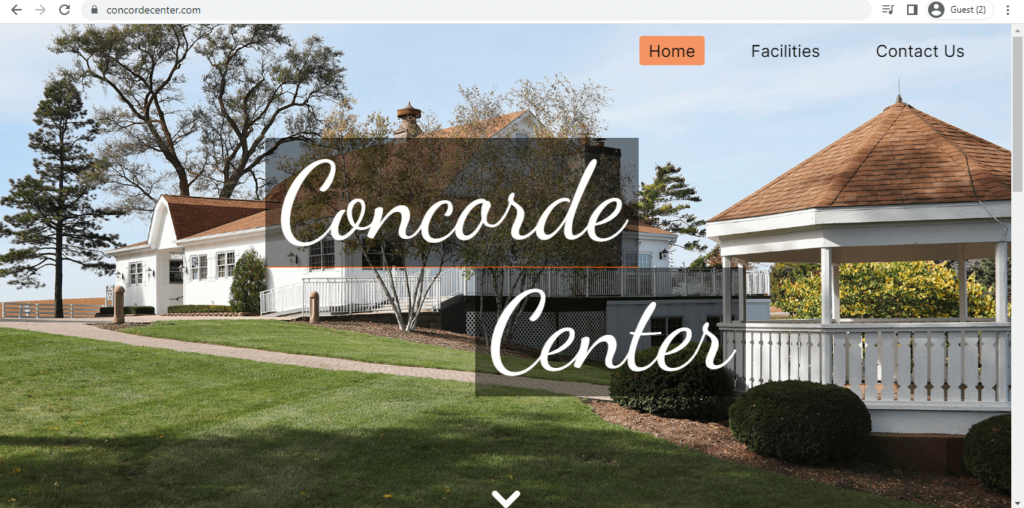 Homepage of Concorde Center 
Link: https://concordecenter.com/