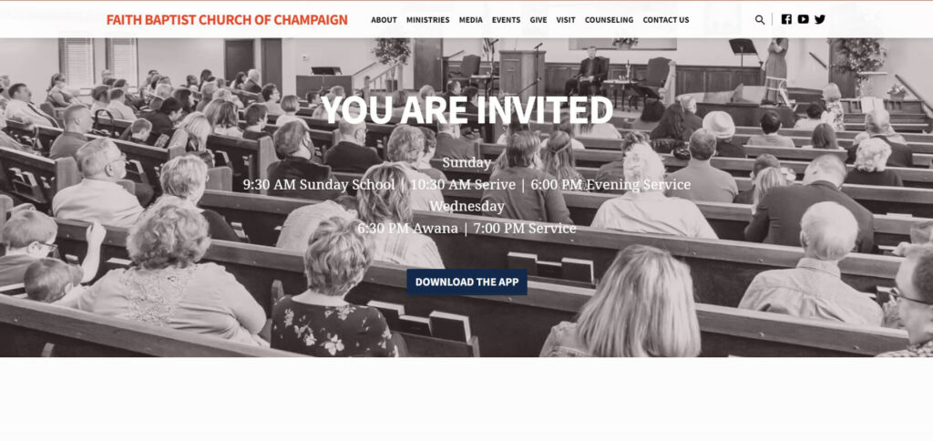 Homepage of Faith Baptist Church of Champaign / faithchampaign.org