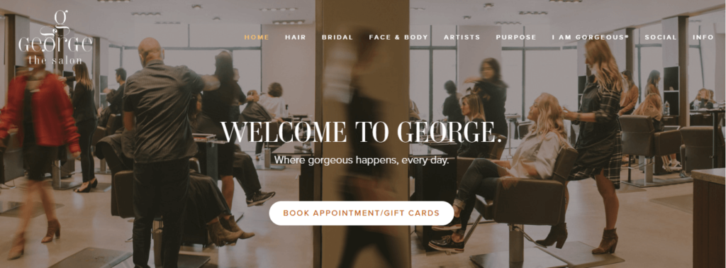 Homepage of George the Salon / georgethesalon.com

Link: https://www.georgethesalon.com/
