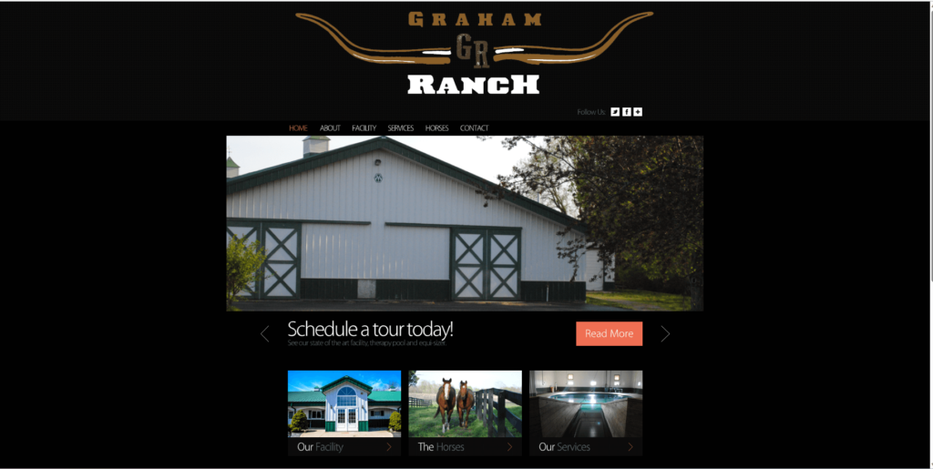Homepage of Graham Ranch LLC's website / grahamranchllc.com

Link: https://grahamranchllc.com/