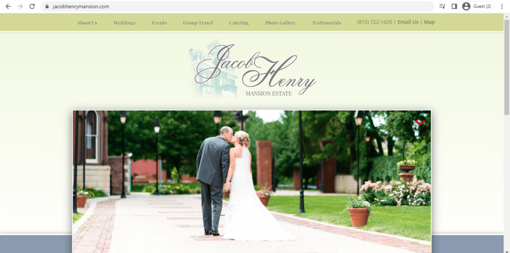 Homepage of Jacob Henry Mansion 
Link: https://www.jacobhenrymansion.com/