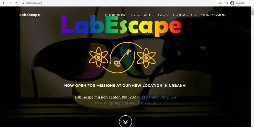 Homepage of LabEscape 
Link: https://labescape.org/
