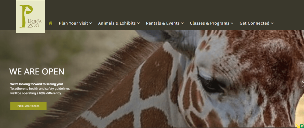 Homepage of Peoria Zoo / peoriazoo.org

Link: https://www.peoriazoo.org/
