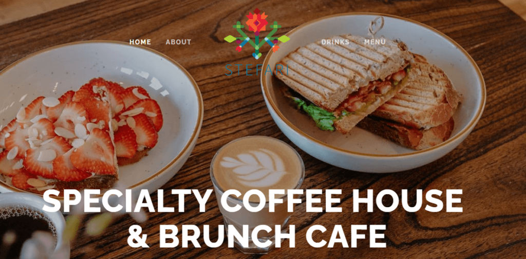 Homepage of Stefari Cafe / stefaricafe.com


Link: https://www.stefaricafe.com/
