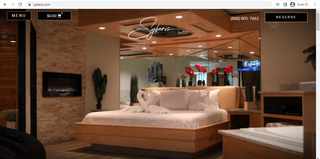 Homepage of Sybaris Northbrook 
Link: https://www.sybaris.com/