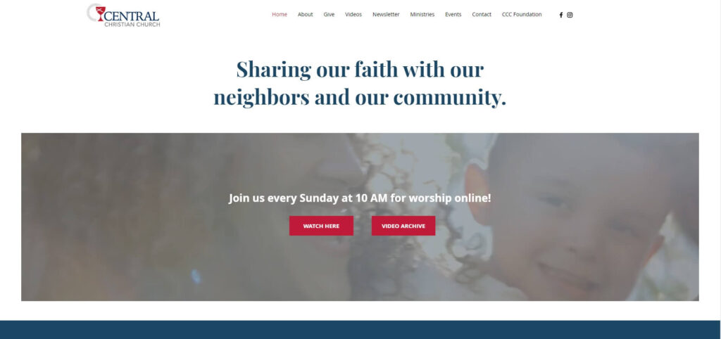 Homepage of The Central Christian Church / cccdan.org