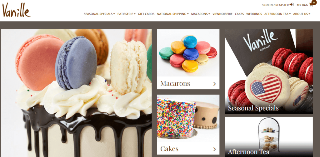 Homepage of Vanille Patisserie / vanillepatisserie.com

Link: https://www.vanillepatisserie.com/
