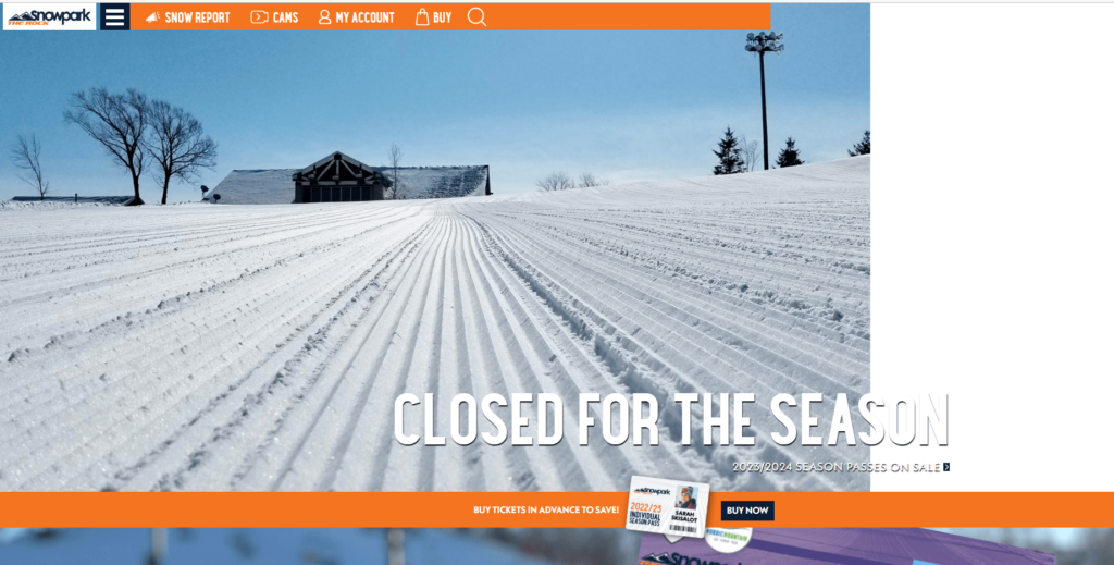 Homepage of the The Rock Snow Park's website / www.rocksnowpark.com

Link: https://www.rocksnowpark.com/