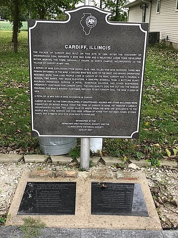 Monument at Cardiff, Illinois / Wikimedia Commons / Cowman0912

Link: https://commons.wikimedia.org/wiki/File:Monument_at_Cardiff,_Illinois.jpg