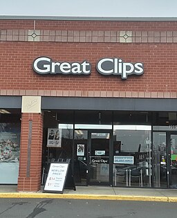 Exterior view of a Great Clips store / Wikimedia Commons / Ser Amantio di Nicolao 

Link: https://commons.wikimedia.org/wiki/File:Great_Clips_storefront,_Festival_at_Manchester_Lakes.jpg