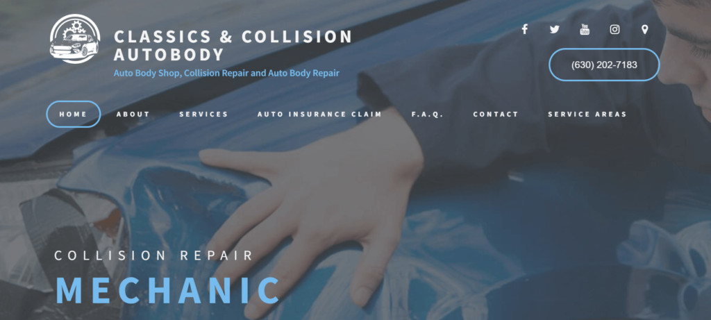 Classics & Collision Auto Body website / classicsandcollisionautobody.com