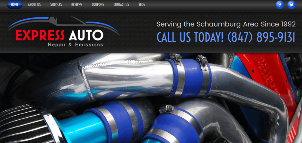 Homepage of Express Auto Repair & Emissions / expressuautoandemissions.com
