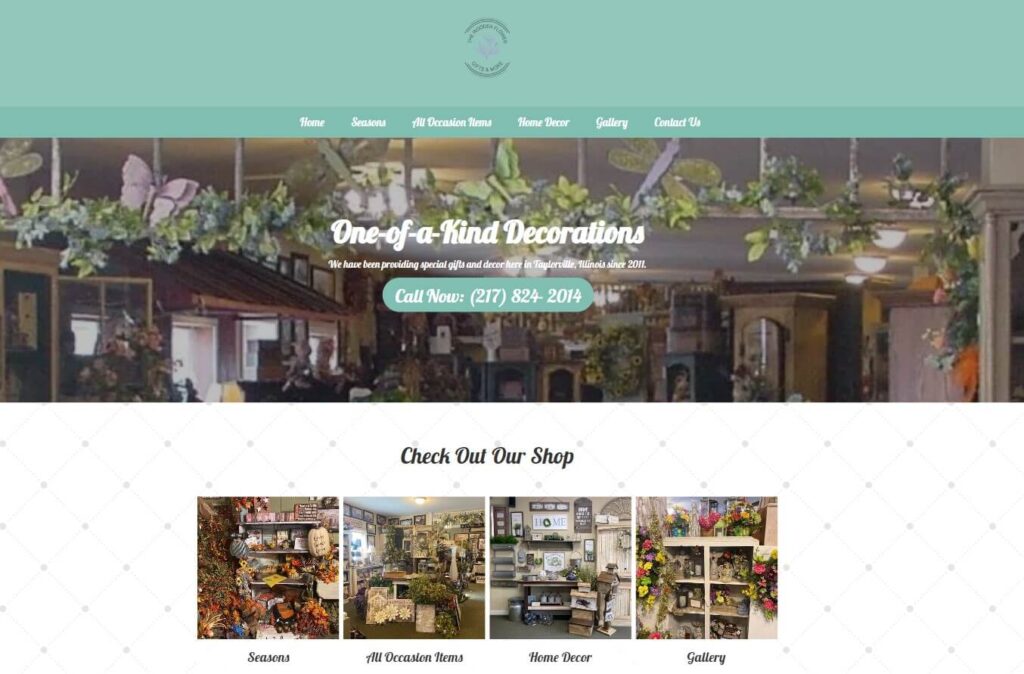 Homepage of The Wooden Flower website / woodenflower.com