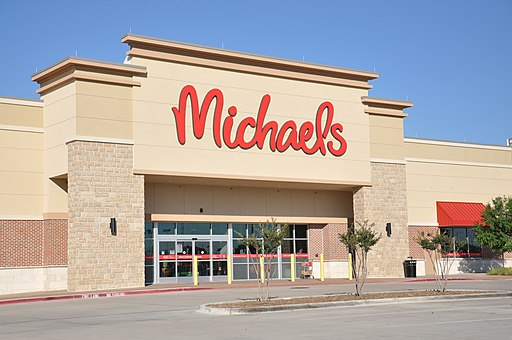 Exterior View of a Michaels store / Wikimedia Commons / Michaels Stores, Inc.
Link: https://commons.wikimedia.org/wiki/File:Michaels_Store_Front_-_Euless,_TX.jpg
