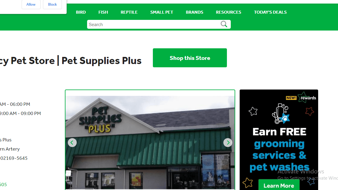 Homepage of Pet Supplies Plus Quincy's website / petsuppliesplus.com